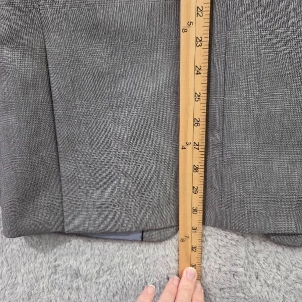 Banana Republic 36R Tailored Fit Blazer Mens Gray Glen Plaid Wool Jacket Classic